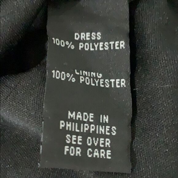 A Byer Black & White Chevron Print Sleeveless Dress, S - Picture 6 of 6